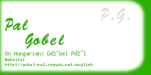 pal gobel business card